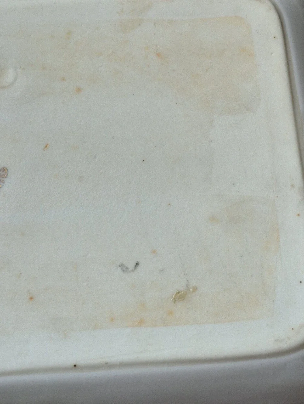 Floral I.W. Rice Company Pink Rose Gold-Accented Porcelain Dresser Tray